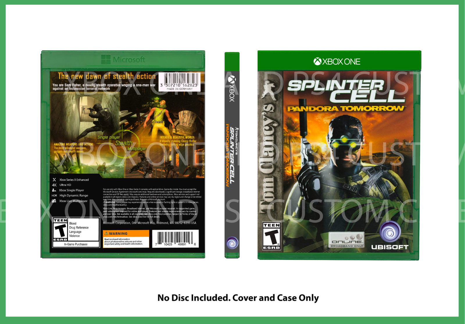  Tom Clancy's Splinter Cell Pandora Tomorrow - Xbox (Renewed) :  Video Games