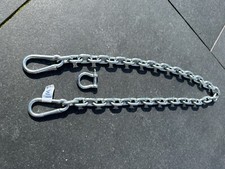 1 M Long Trailer Breakaway Chain, 7mm  Grade 80 Chain Plus 2 X 8mm Snap-hooks