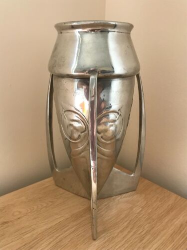 Superb Rare 1904 Art Nouveau Liberty & Co Archibald Knox Tudric 0226 Bomb Vase - Foto 1 di 12
