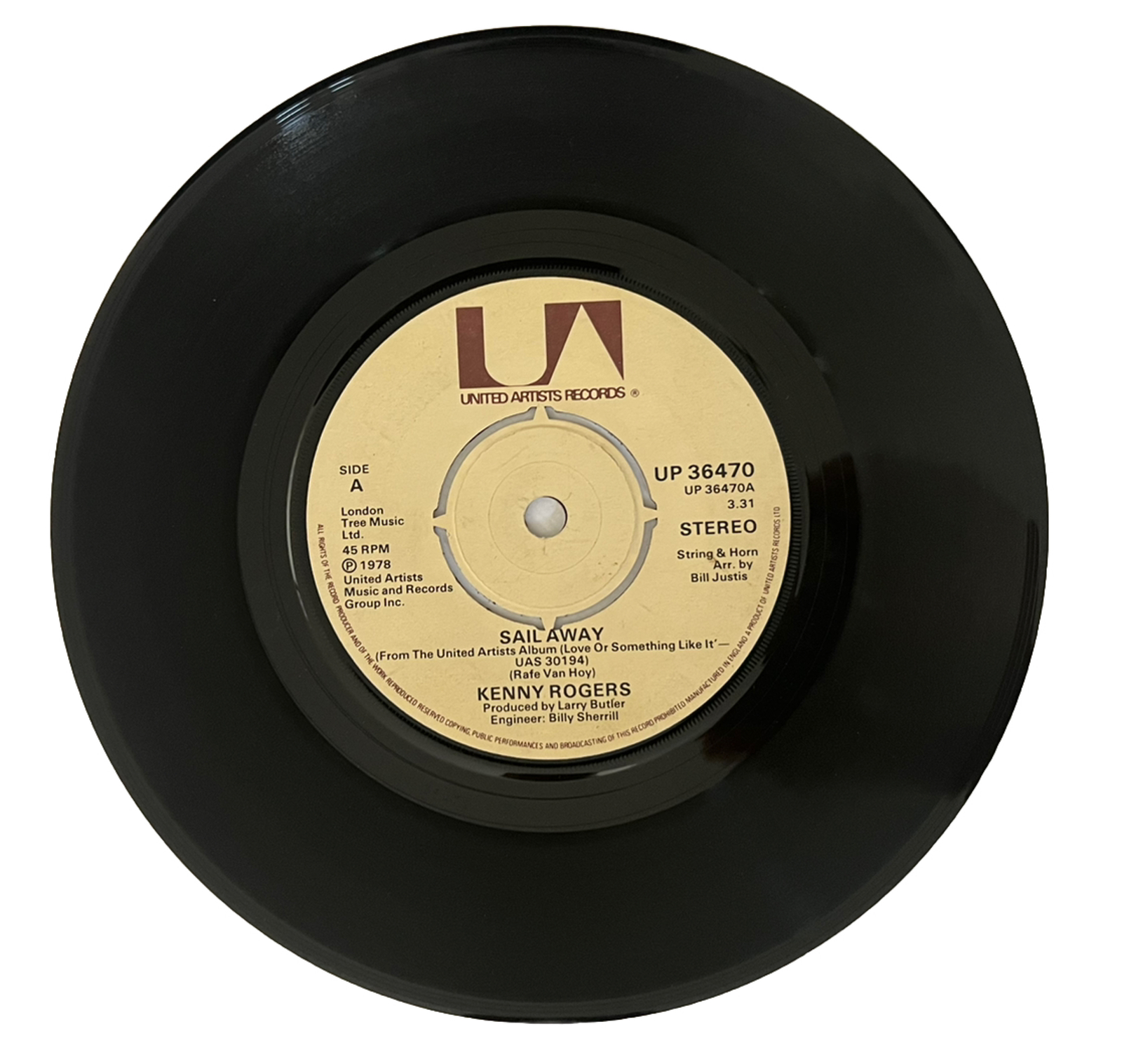 KENNY ROGERSSail Away19787” SingleUP36470 eBay
