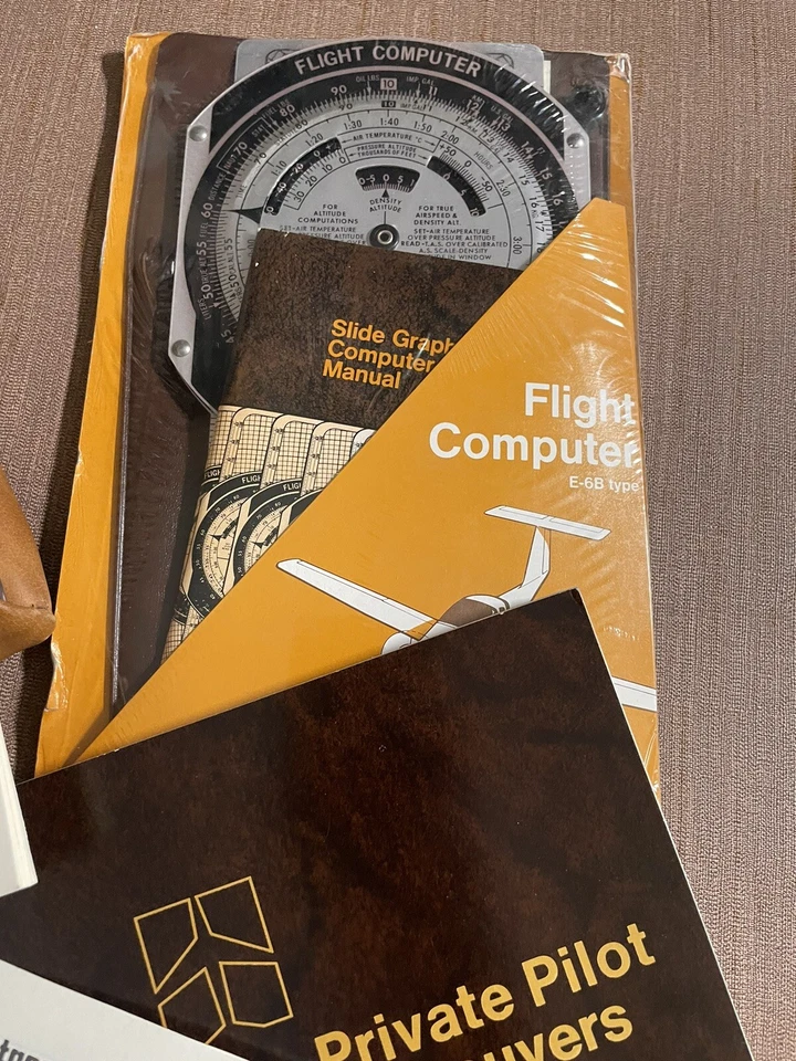 Jeppesen Private Pilot Kit VFR 1981 Navigation Plotter Flight Computer Unused - Image 4 of 4