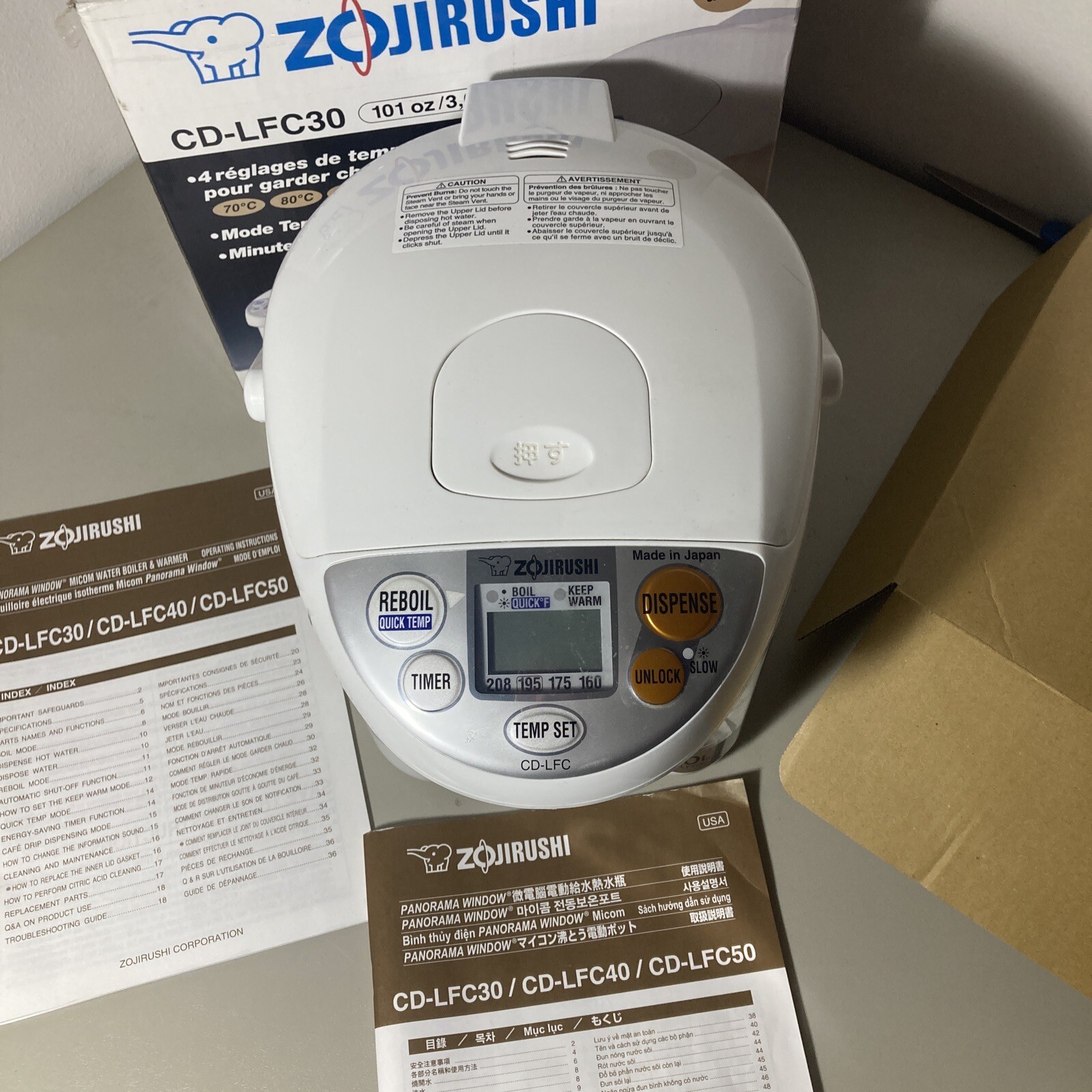 Zojirushi CDLFC30 Used Tested & Working Water Boiler & Warmer eBay