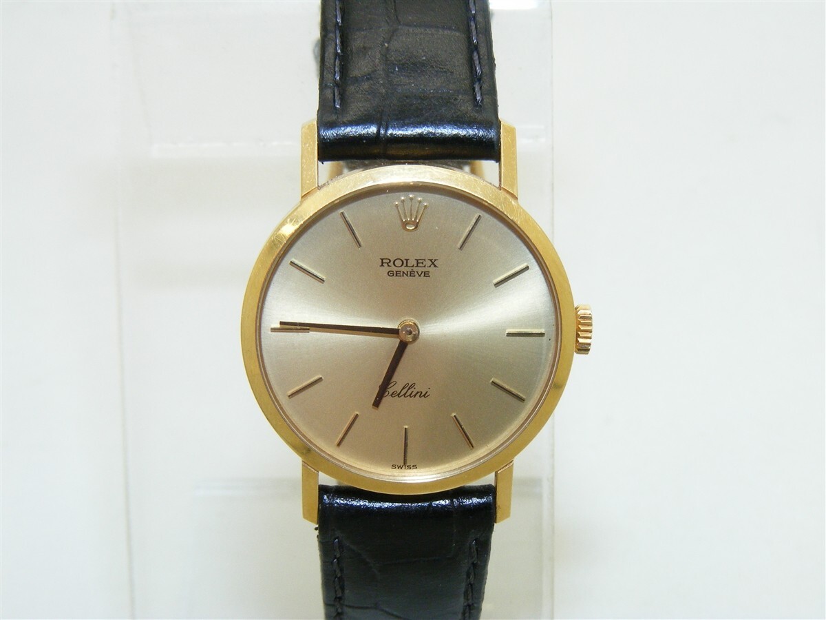 ROLEX GENEVE CELLINI LADIES 18 KT YELLOW GOLD WATCH | eBay