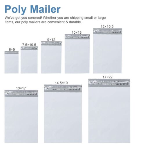 Poly Mailer Versandumschläge selbstversiegelnde Kunststoff Versandbeutel 2 MIL - Bild 2 von 18