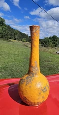 Royal Haeger 1970s Orange Peel Lava Glaze Vase Modern Deco Art Pottery Signed