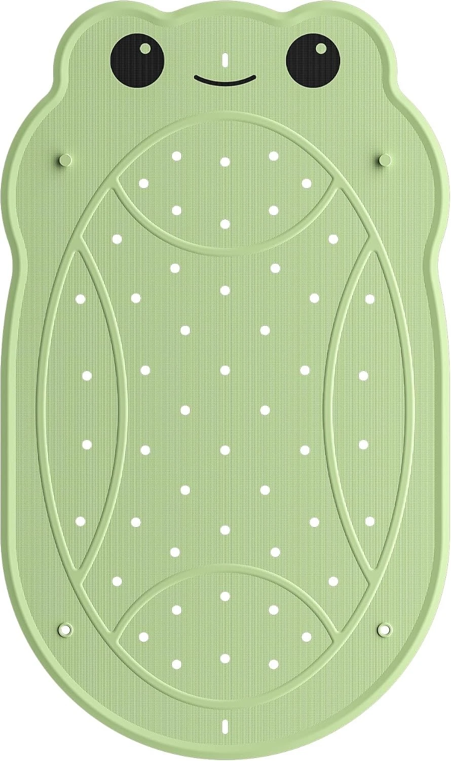 UNEEDE Kids Bathtub Mat Non Slip Shower for Toddlers, 30" (Round), Green