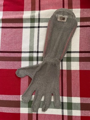 US Mesh Stainless Steel Mesh Gloves Spring Closure Safety USM-1547S-M