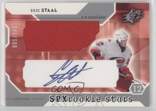 2003-04 SPx Rookie Stars 345/500 Eric Staal #227 Auto f7p