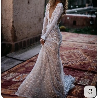 Galia Lahav  Estelle  Inspired Custom Wedding Dress | Size 0 | Beaded Gown
