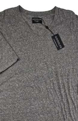 Goodlife Supima V Neck Shirt Men's Size 2XL Tri Blend NWT Gray Heather