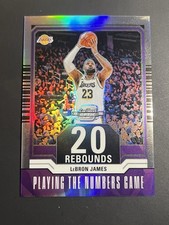 LeBron James 2023-24 Contenders Optic Playing The Numbers Game Silver Lakers