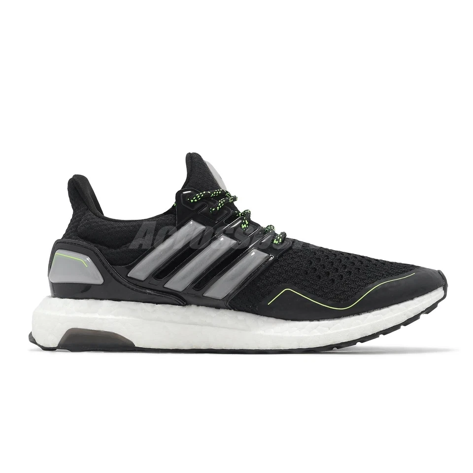 adidas Ultraboost 1.0 W Black Team Solar Yellow Women Road Running Shoes ID1749 - Photo 3/4