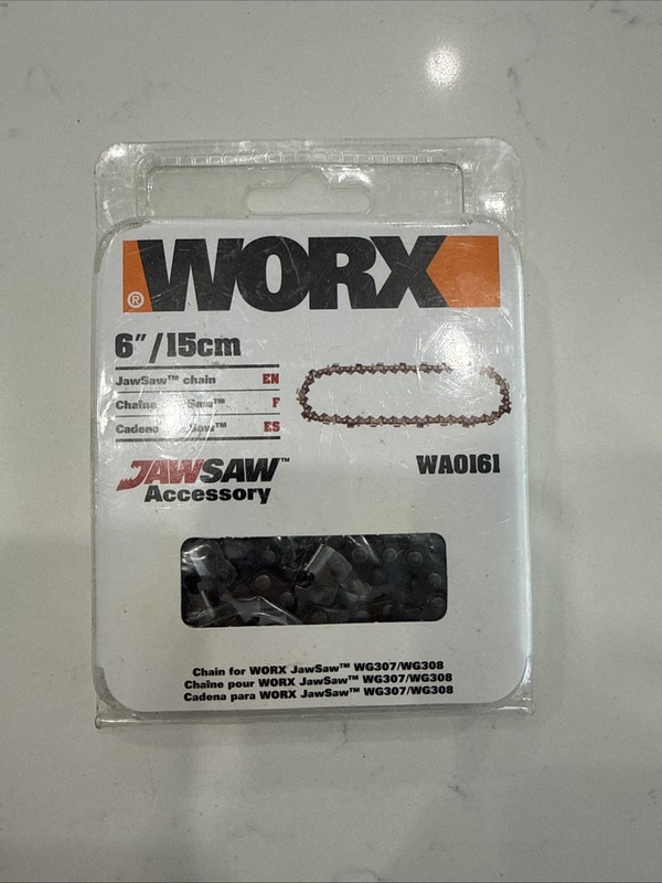 WA0161 WORX 6" Replacement Chain for JawSaws: WG307 WG308 WG320 WG321 Brand New