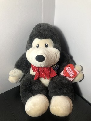 Vintage Collection Cheeky Chums Igel gepunktet rote Schleife 12 Zoll Plüschtiere Etiketten Spielzeug