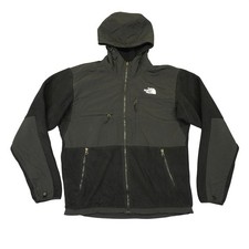 The North Face Denali Fleece Jacket Mens Medium Black Hooded Polartec Full Zip