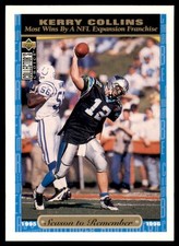 1995 Upper Deck Collector's Choice - Kerry Collins #5 Players Club (RC)