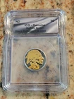 ICG Genuine 1927 Buffalo Nickel 5C Black Ruthenium & Gold Plated US Coin