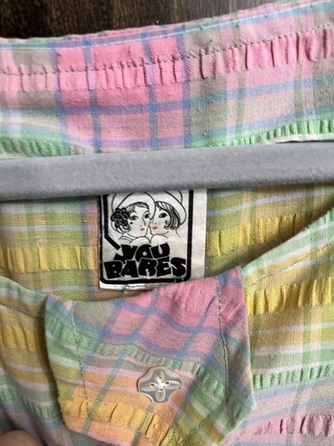 vintage You Babes Crop Top size XL 70s 1980s - Picture 4 of 8