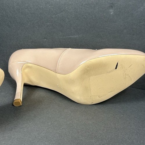Nine West Womens Size 9 M Round Toe Pumps 3.5” Heel Slip On Wndanesa3 Nude Color - Picture 8 of 11