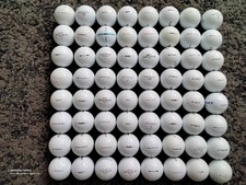 PINNACLE ASSORTED GOLF BALLS X64 MEGA VALUE PACK USED PEARL/A GRADE FREE P&P