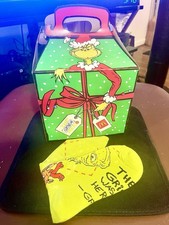 McDonald s Limited Edition Green Grinch Socks and Grinch Happy Meal Box