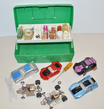 Vintage SLOT CAR 1/32 WOMP Style Parts Lot Chassis Body