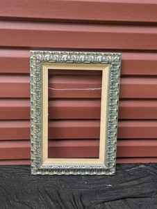 Ornate Silver Grey Picture Frame with Liner holds 10 x 16.5" -#1 of 2