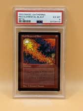 Red Elemental Blast – MTG Beta (1993) – PSA 6 EX-MT - Magic the Gathering