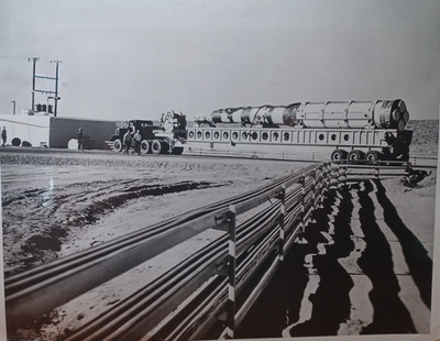 USAF Photo Minuteman Missile Transported 4 Test Vandenberg Air Force Base RRP412