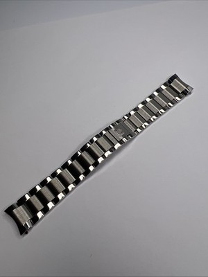 18mm OMEGA 1553/909 Stainless Steel Bracelet Watch Band w/ 909 End
