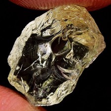 IF YELLOW AQUAMARINE 6.80ct UNHEATED AQUAMARINE ROUGH NATURAL100% FACET NR!