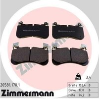 Zimmermann BremsbeläGe Bremsbelagsatz BremsklöTze Vorne 20581.170.1