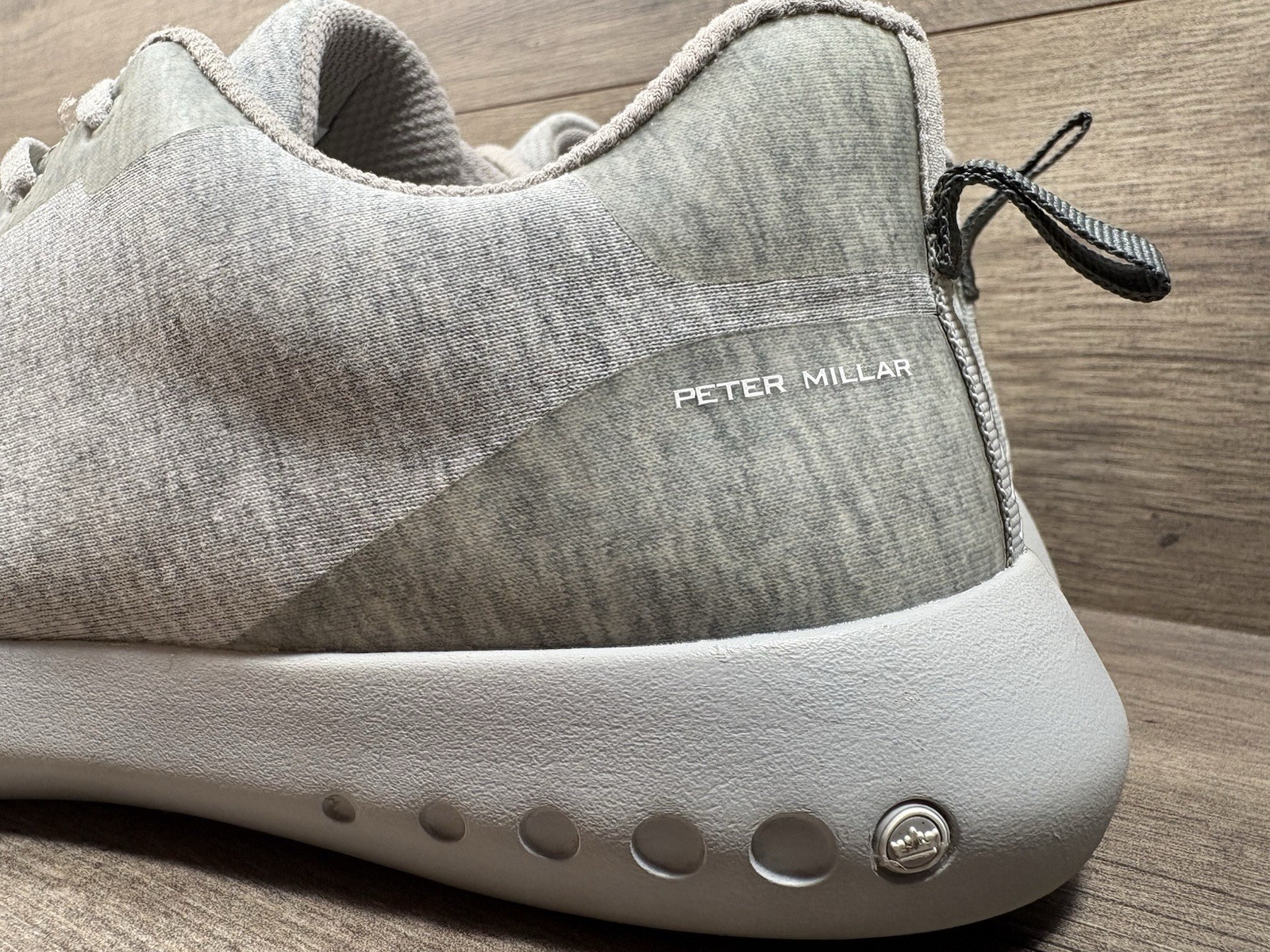 Peter Millar Hyperlight Glide Gray Knit Athletic … - image 8