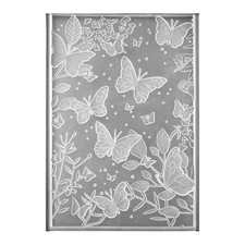 3D Embossing Folder, Textured Flower Leaf Butterfly Embossing Template, for1842