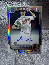 Joseph Dzierwa Bowman Chrome 2025 Refractor /499 Auto