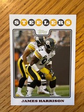 James Harrison 2008 Topps Rookie Football Card #241 Pittsburgh Steelers. rookie card picture