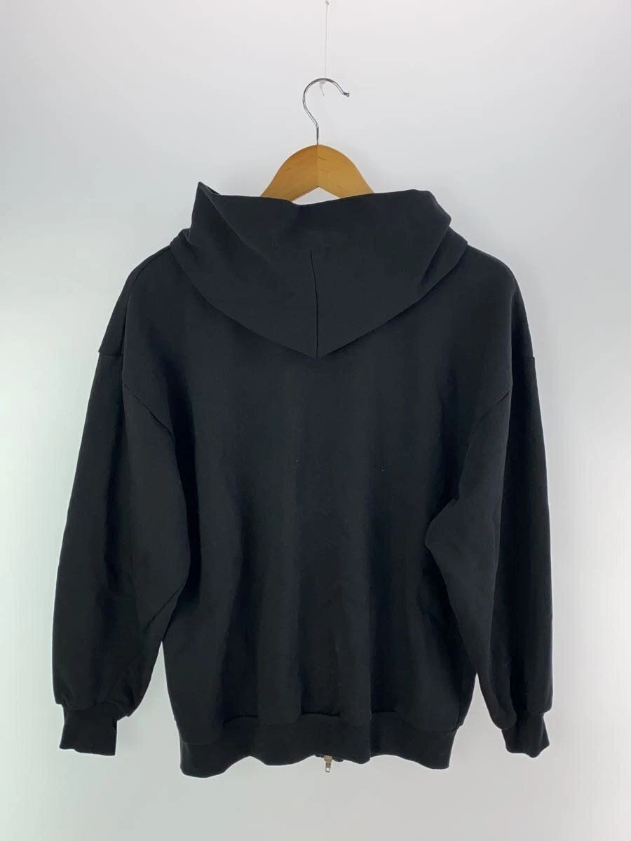 BALENCIAGA Felpa con cappuccio e zip S cotone nero 744454 usata