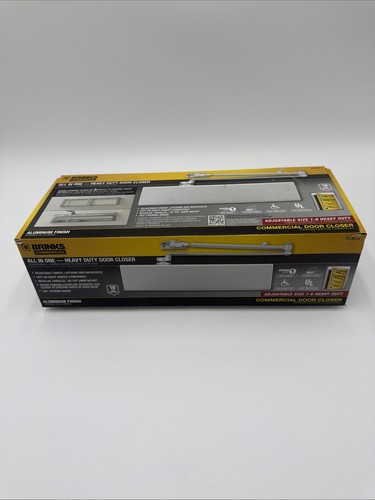 Brinks BC4071 Commercial Door Closer Aluminum FlexPlate Heavy Duty Stripped Scre
