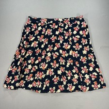 Sag Harbor Skirt Womens Vintage Pull On Floral Multicolor Rayon Size Large