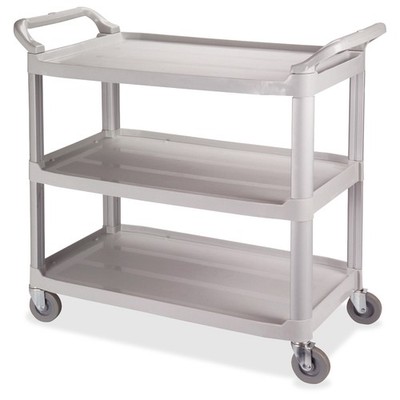 E-z Fill LFP7006 Bussing Cart 3-Shelf 200 lb Capacity Gray