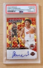 2023-24 NBA Mosaic Amen Thompson RC Rookie #CMAMN 🔥 Collage Auto Choice PSA 10