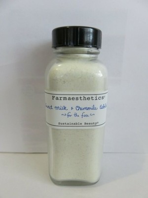 farmaesthetics sweet milk & chamomile exfoliate for the face 4 oz.