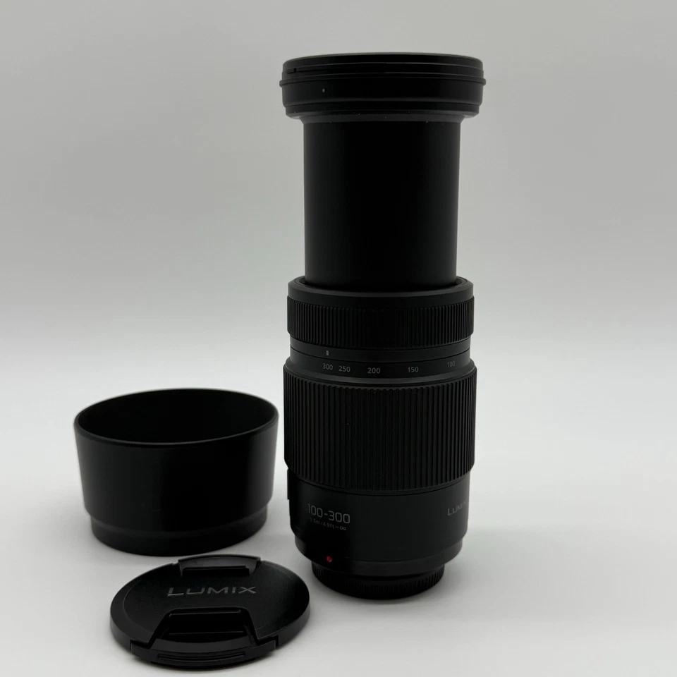 Panasonic Lumix G Vario 100-300mm F/4.0-5.6 II AF OIS Telephoto Zoom Lens W/Hood - Image 4 of 4