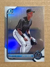 Jose Salas - 2022 Bowman Chrome Prospect Refractor /499 #BCP-30 Miami Marlins