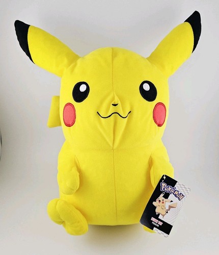 Pokemon Pikachu große Beanie Plüschtier Fabrik Stofftier *mit Etikett*