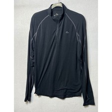 Paradox Mens Pullover Merino Blend Quarter Zip M Black Base Layer Thermal Top