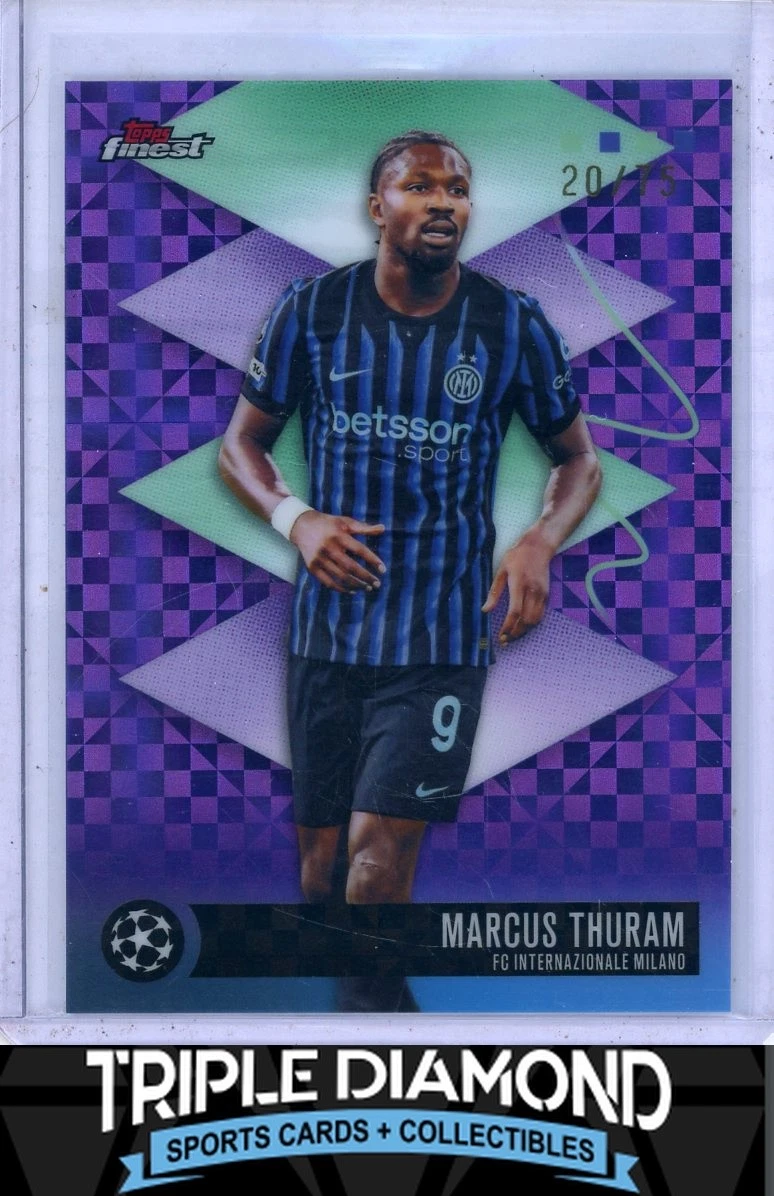 2025-26 Finest UCC Marcus Thuram #20 Purple Checkerboard /75