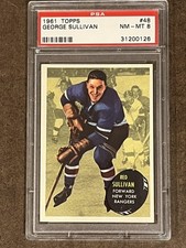 1961 Topps HK #48 PSA 8 George Sullivan Rangesr 48