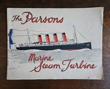RARE The PARSONS Marine Steam Turbine Co. Promotional Booklet 1920s Ship Liner