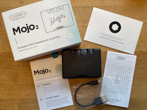 Chord Electronics Mojo 2 Portable Dac Headphone Amplifier Color Black Near Mint